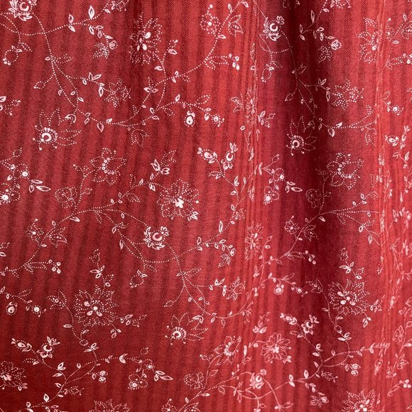 Madewell Square Neck Smocked Top in Dotted Vines, S - Picture 6 of 10